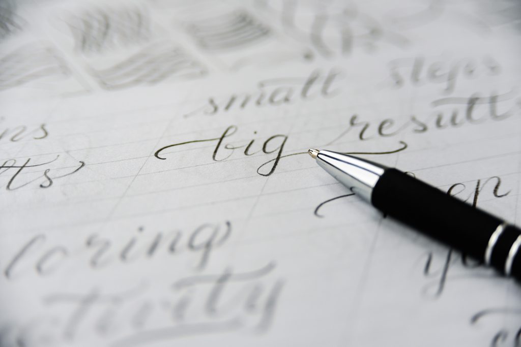 The elegance of penmanship