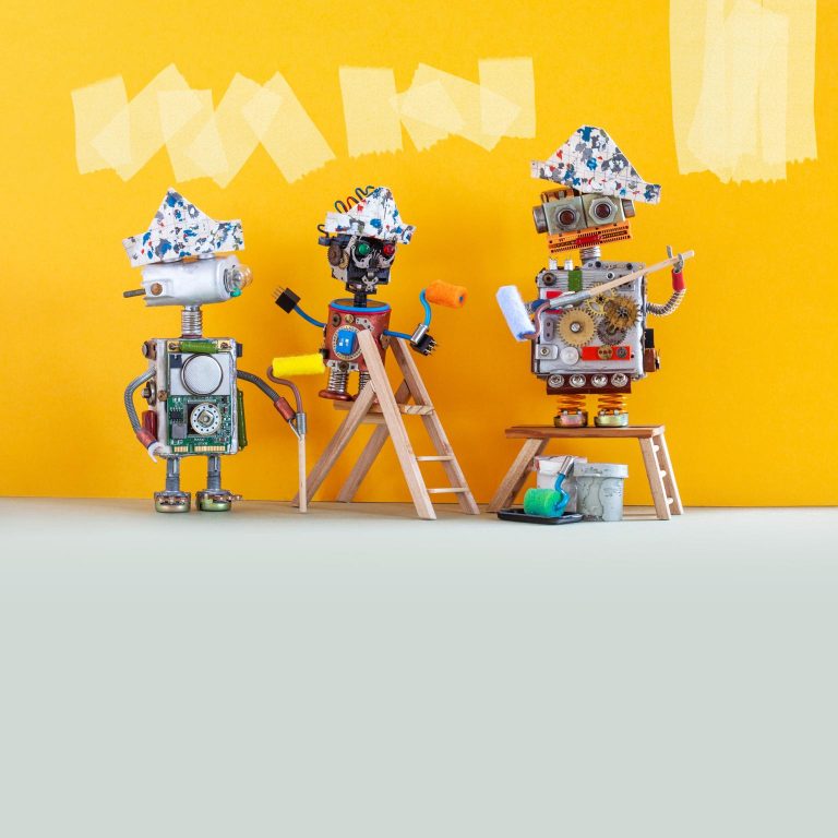 funny-robotic-workers-with-paint-rollers-and-bucke-QYB2QQ3-compressed