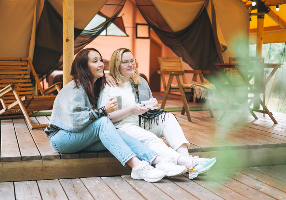 It’s perfect for relaxing without roughing it out.