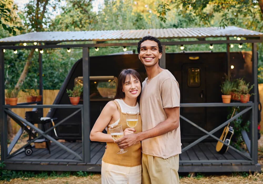 It mixes camping fun with hotel-like facilities.