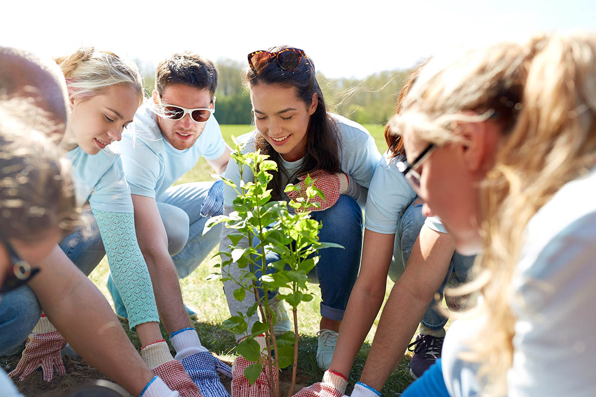 A community is built through giving.